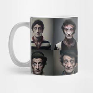 Marcel Marceau Portrait Illustration Mug